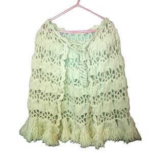 Handmade Crocheted Girl's Shawl Size 3-4